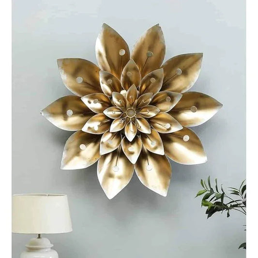 Handcrafted Metal Flower for Wall Decor 32 Inches