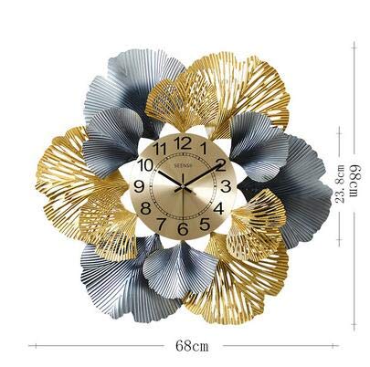 Handcrafted Metal Iris Time Wall Decor