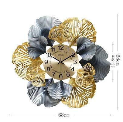 Handcrafted Metal Iris Time Wall Decor