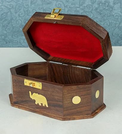 Handcrafted Wooden Jewellery Box for Accessories