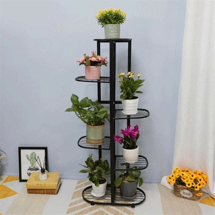 Iron 6-Tier Plant Stand