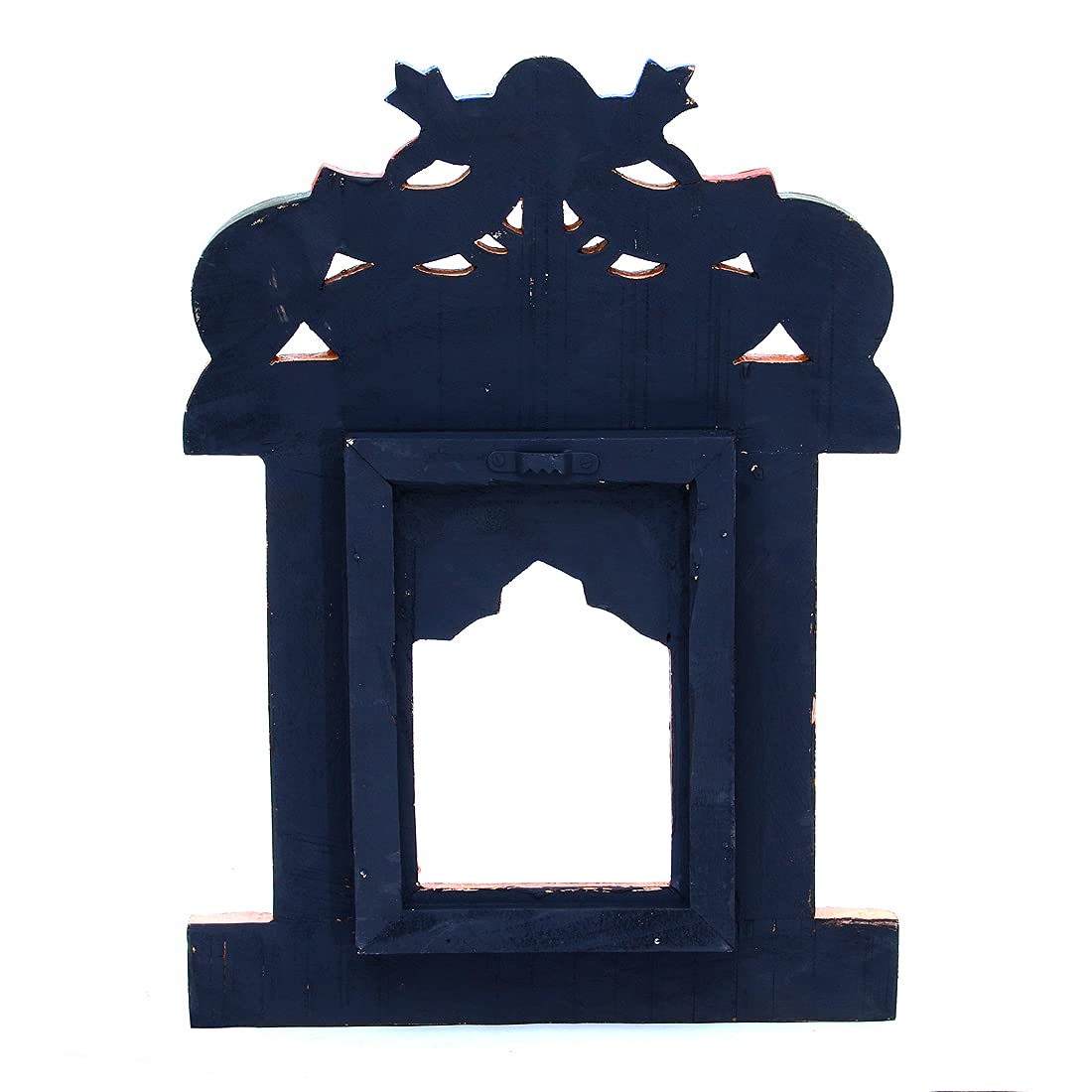 Wood Painted Multicolor Peacock Wall Hanging Jharokha