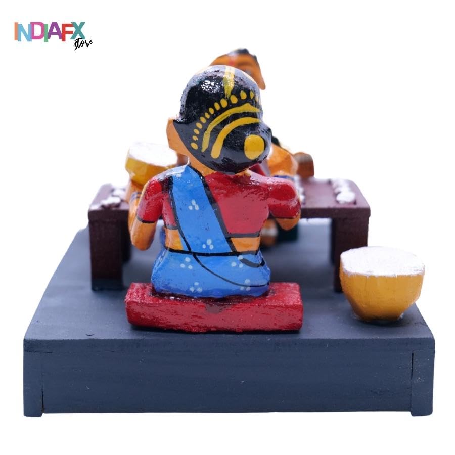 Handmade Wooden Kondapalli Village Vodiyalu Concept Showpiece