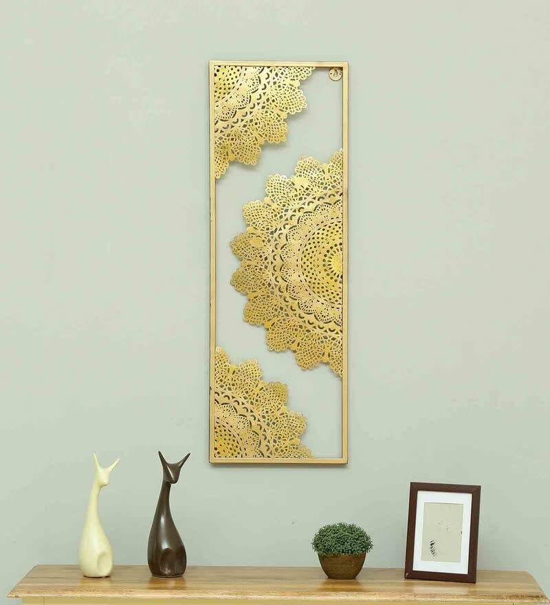 Handcrafted Metal Veda Frame Wall Art