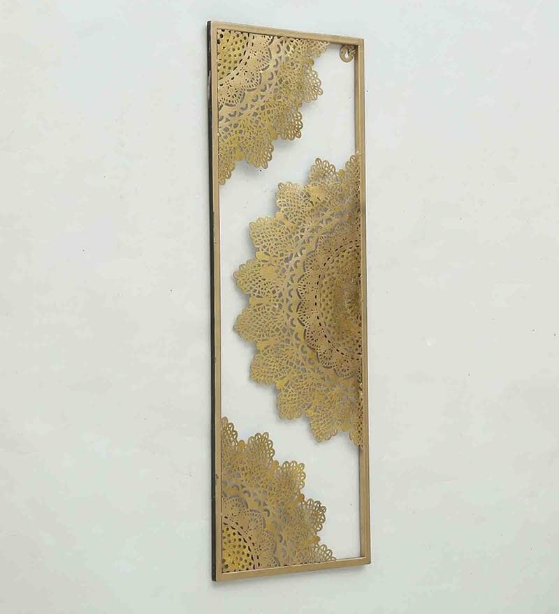 Handcrafted Metal Veda Frame Wall Art