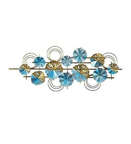 Handcrafted Iron Blue Boom Wall Art