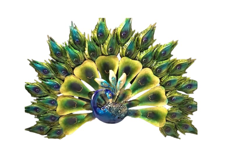 Metal Dancing Peacock Wall Art