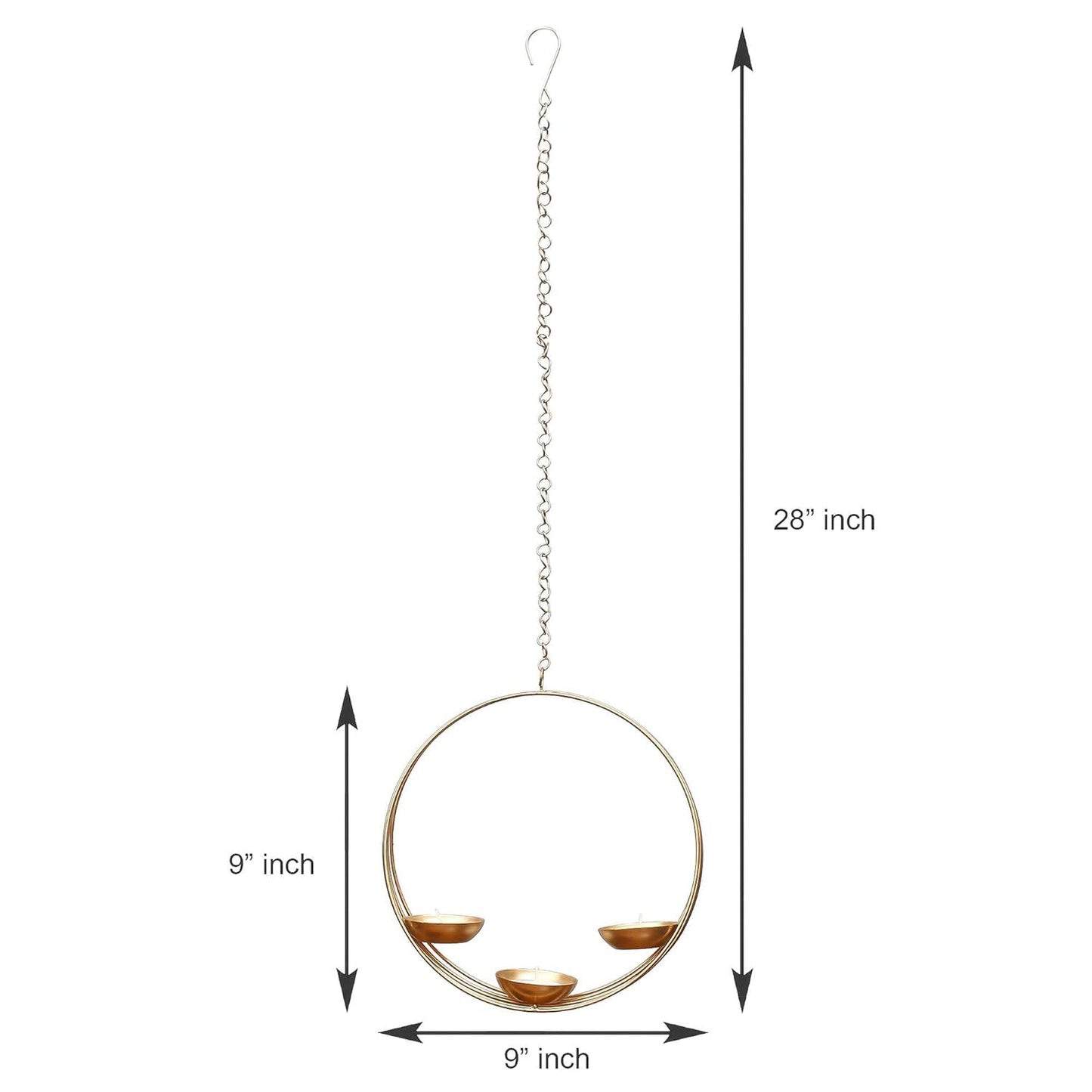 Hanging decorative item with dimensions
