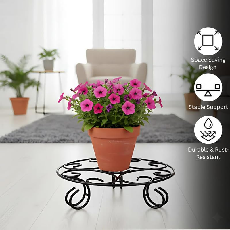 Iron Pot Short Stand for Garden Stand