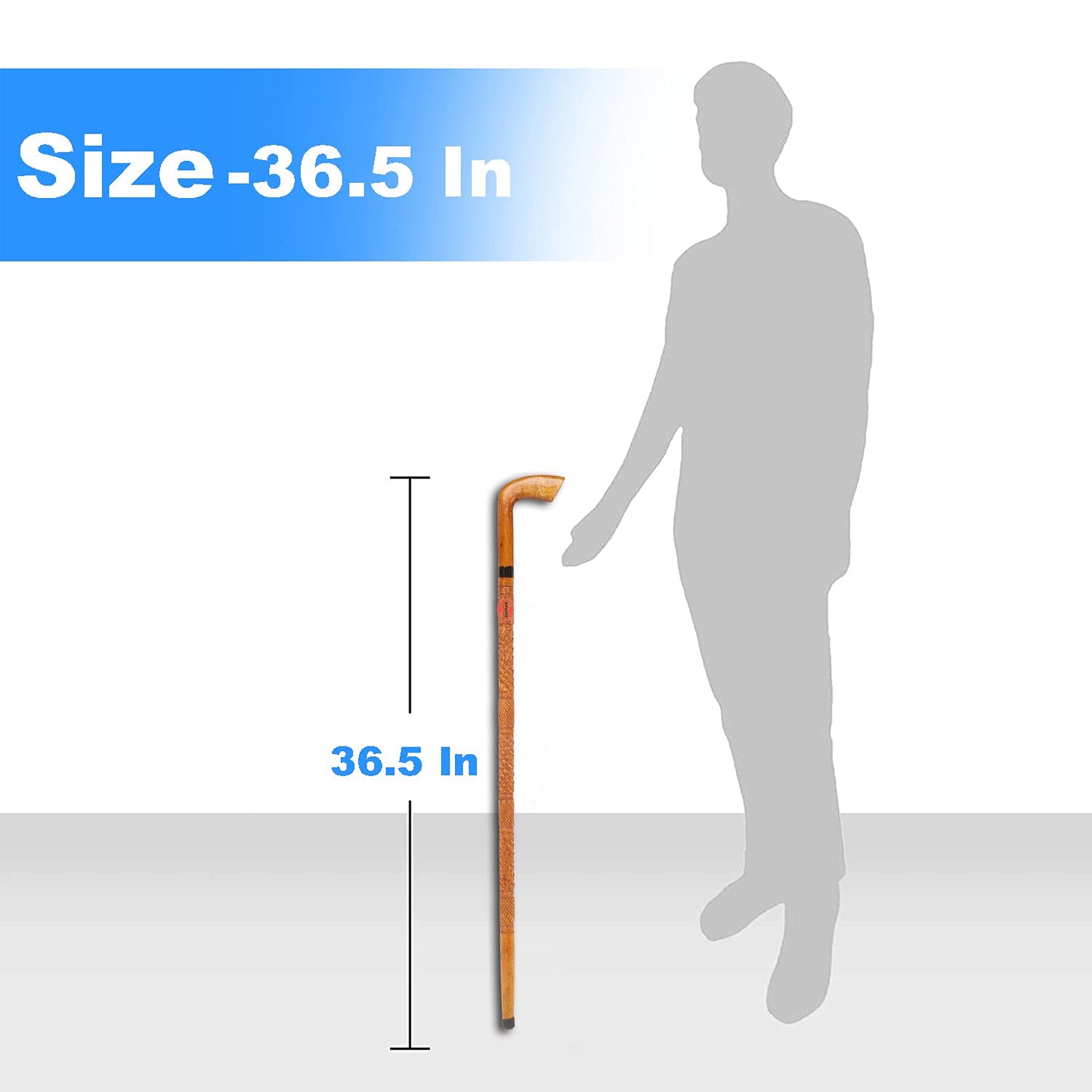 Walking Stick for Men and Women Old Age Wooden for Old People Light Weight