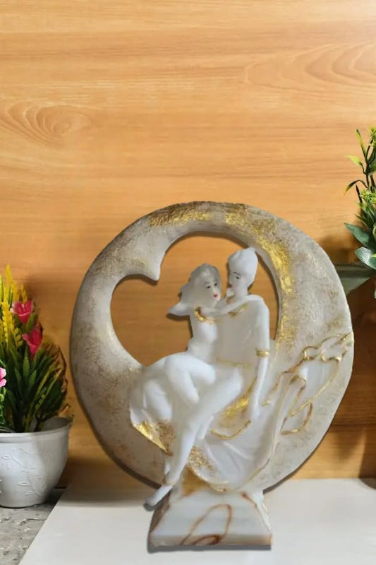 Handcrafted Polyresin New Romantic Couple Showpiece 12 Inches