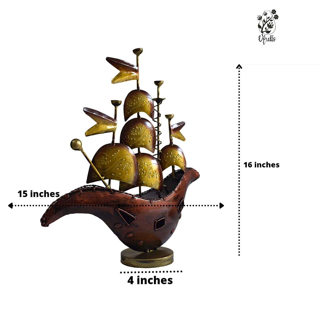 Metal Decorative Ship Showpiece