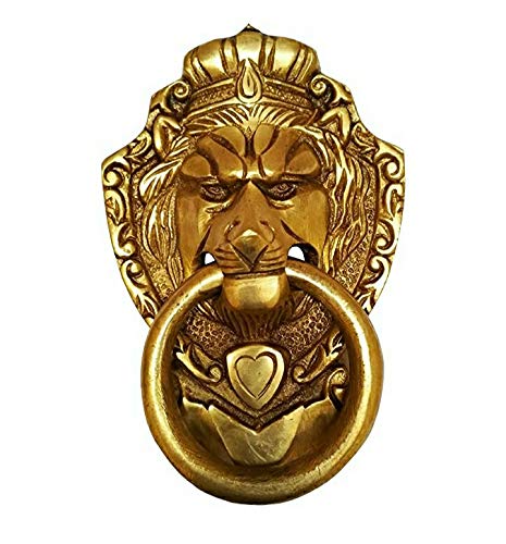 Brass Lion King Door Knocker