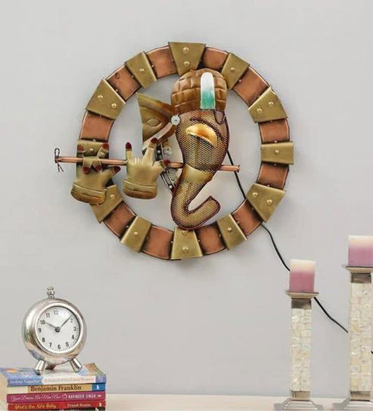 Handcrafted Metal Ganesha Frame Wall Art