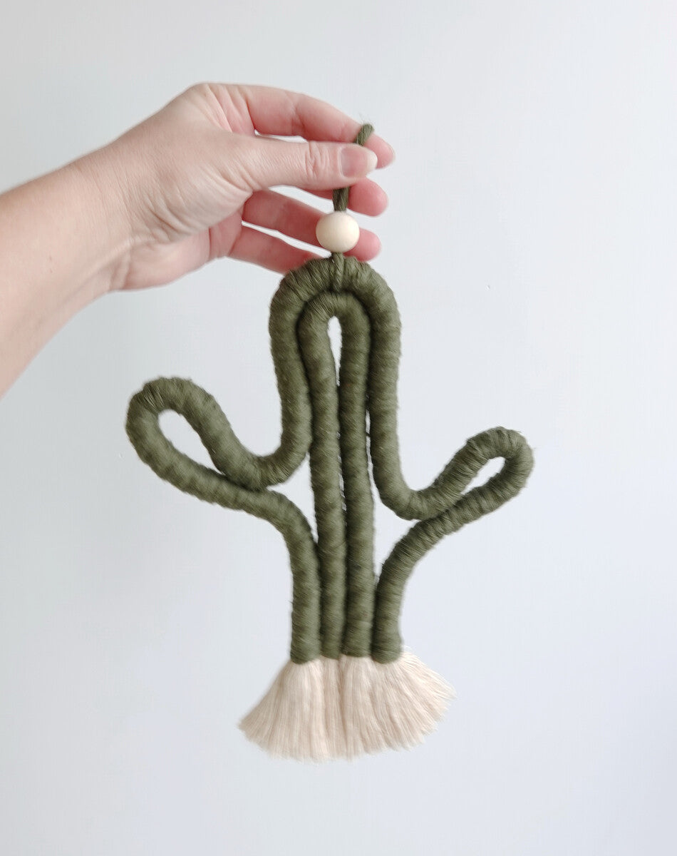 Cactus Macrame Wall Hanging