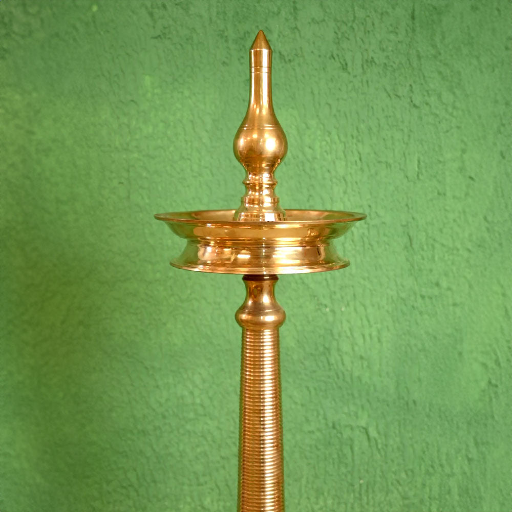 5 Feet Brass Nilavilakku/Kerala Lamp - ArtyCraftz.com