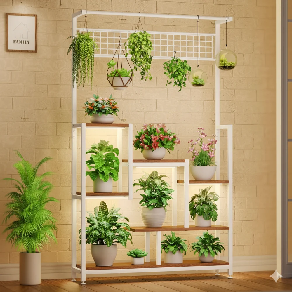 5 Tier Indoor Outdoor Plant Rack-ArtyCraftz.com