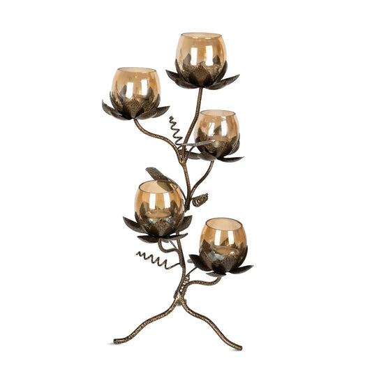 5 lotus tree with Black color finish