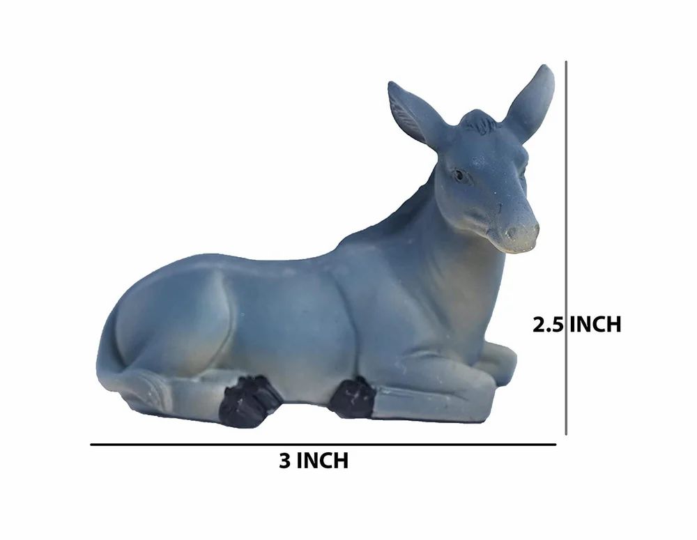 Multicolor Resin Animals Nativity Scene