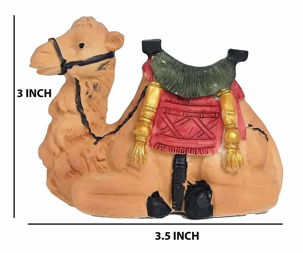 Multicolor Resin Animals Nativity Scene