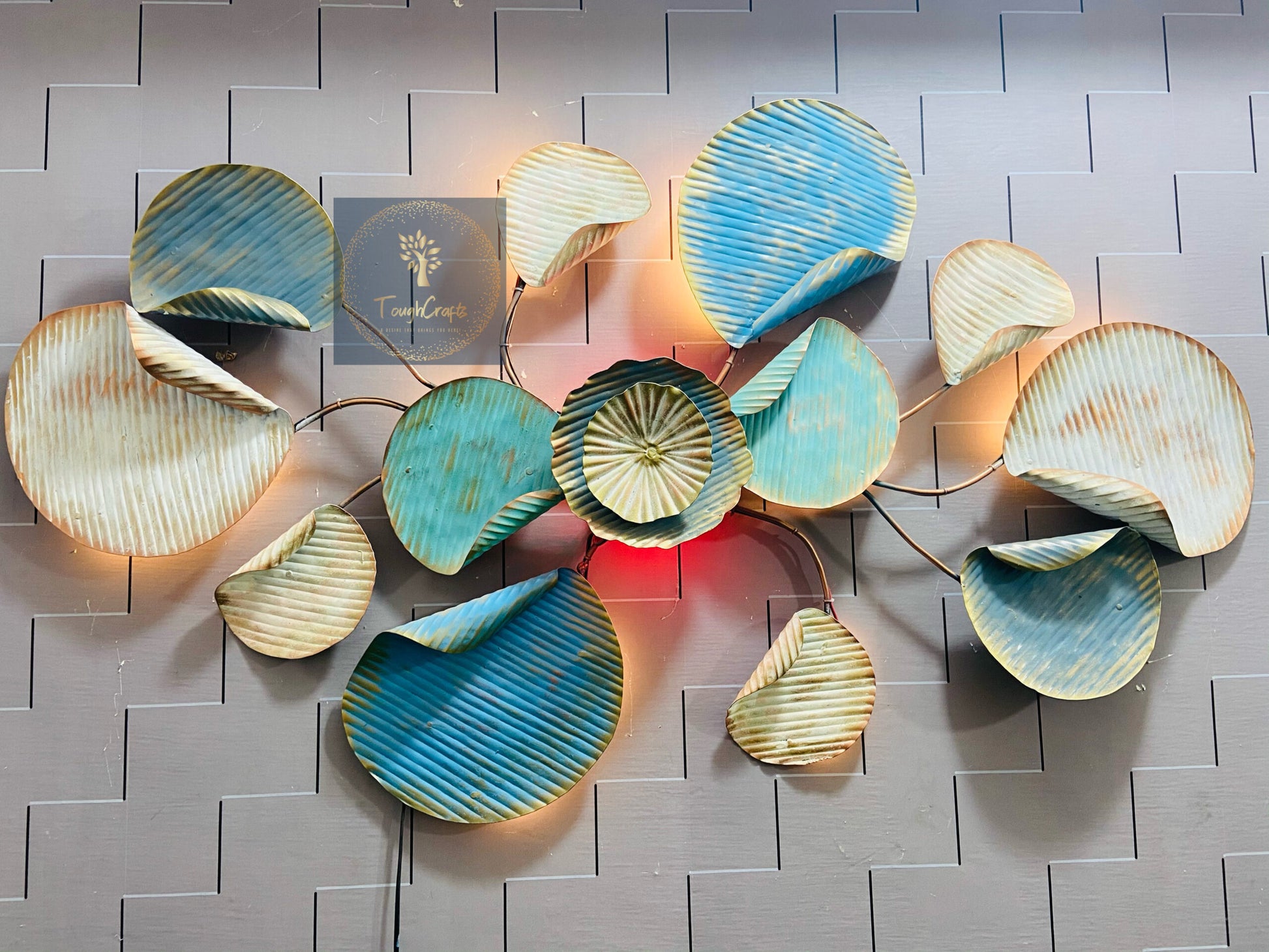 Abstract Iron Leaf Wall Art-ArtyCraftz.com