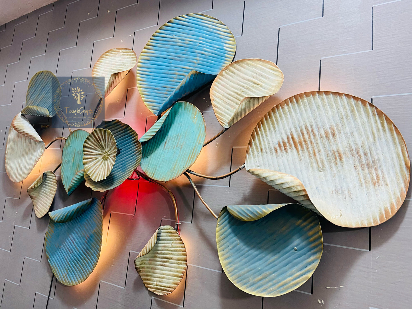 Abstract Iron Leaf Wall Art-ArtyCraftz.com