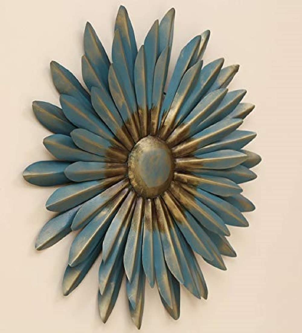 Handcrafted Metal Flower for Wall Decor 20 Inches