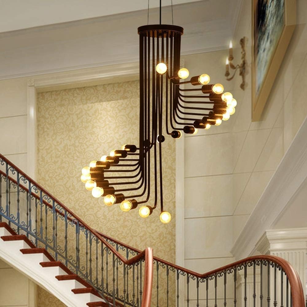 Handcrafted Spiral Staircase Chandelier