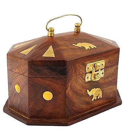 Handcrafted Wooden Jewellery Box for Accessories