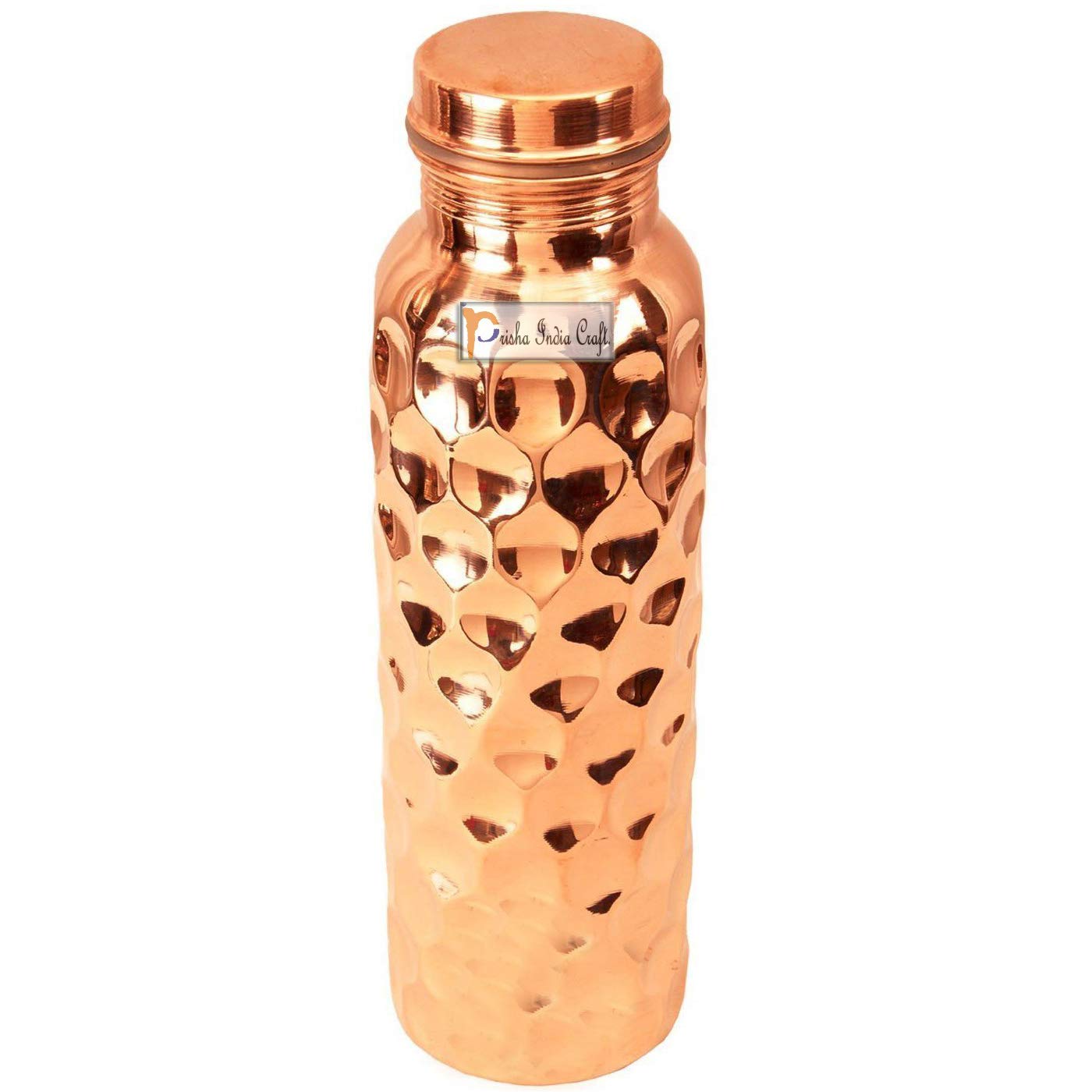 Premium Diamond Design Pure Copper Water Bottle-ArtyCraftz.com