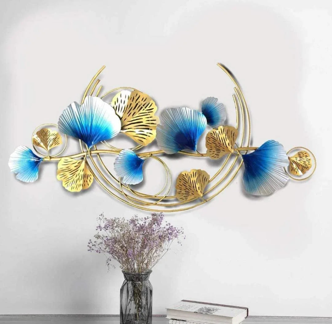 Handcrafted Metal Gingko for Wall Decor