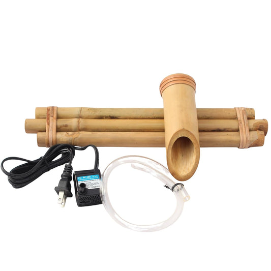 Bamboo Three Arm Water Spout & Pump