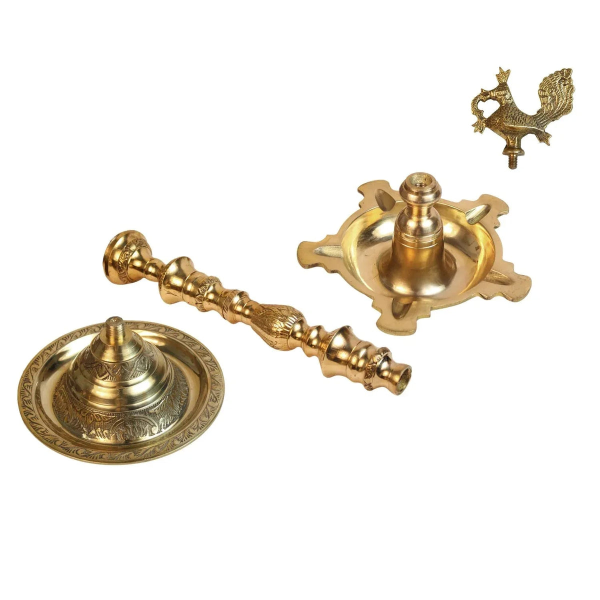 Brass Peacock Kuthu Vilakku-ArtyCraftz.com