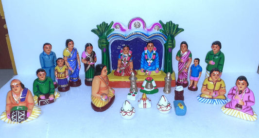 Marriage Kalyanam Set Paper Mache Golu Dolls