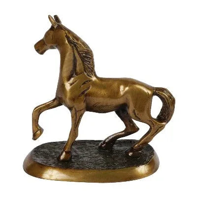 Brass Running Horse Idol