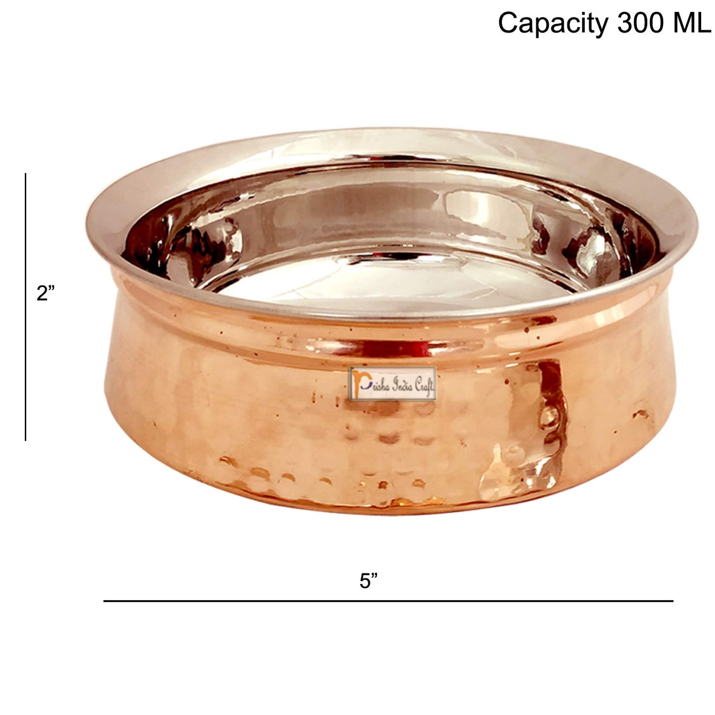 Copper Stainless Steel Serving Bowl Handi - ArtyCraftz.com