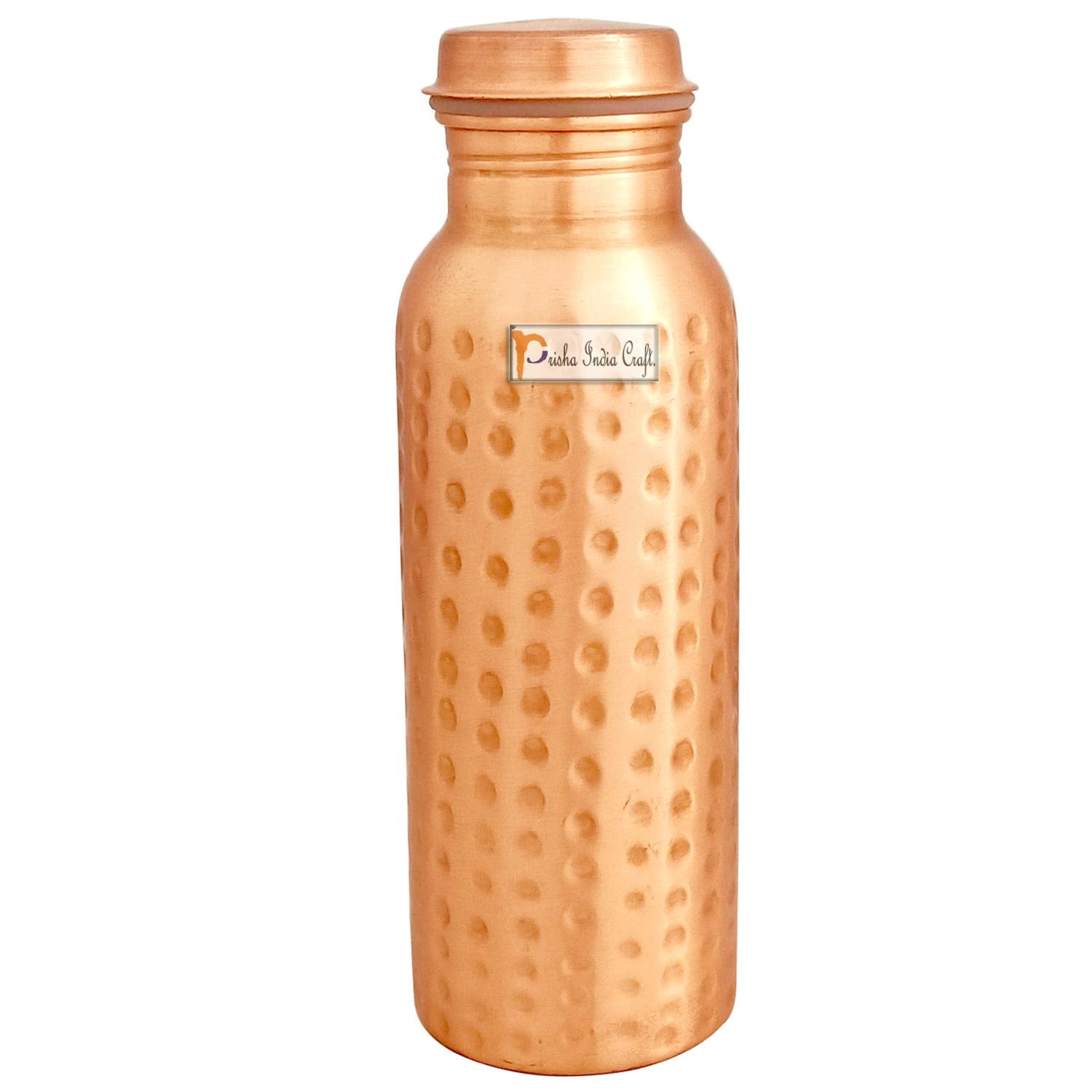 Hammered Pure Copper Water Bottle 700 ML-ArtyCraftz.com