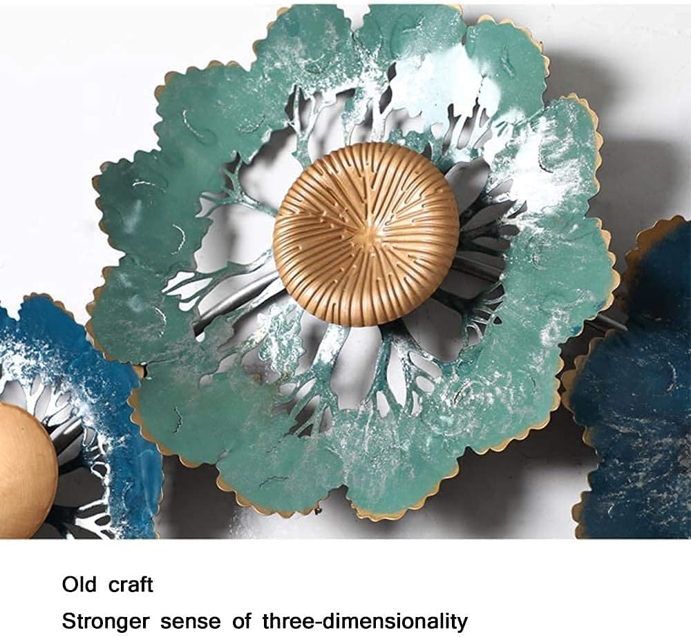 Handcrafted Metal Green Etching Wall Decor