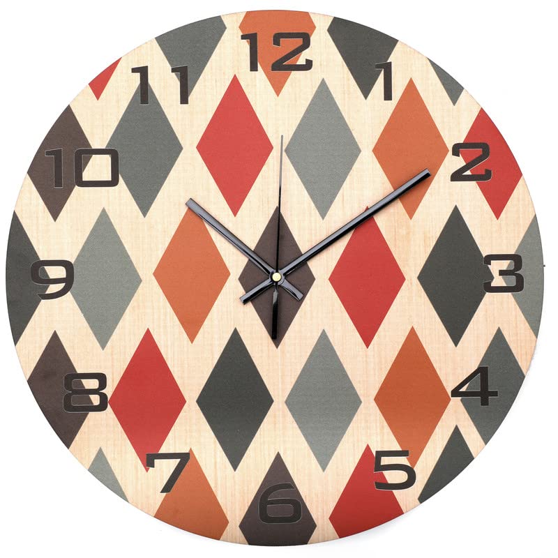 Designer Wooden Wall Clock Engineering Wood Watch Home Decorative