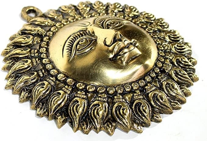 Brass Sun Face Wall Hanging-ArtyCraftz.com