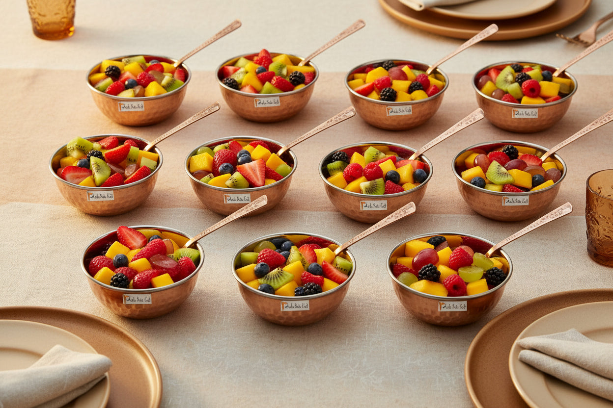 Mini Copper Katori 150 ML with Spoon - ArtyCraftz.com