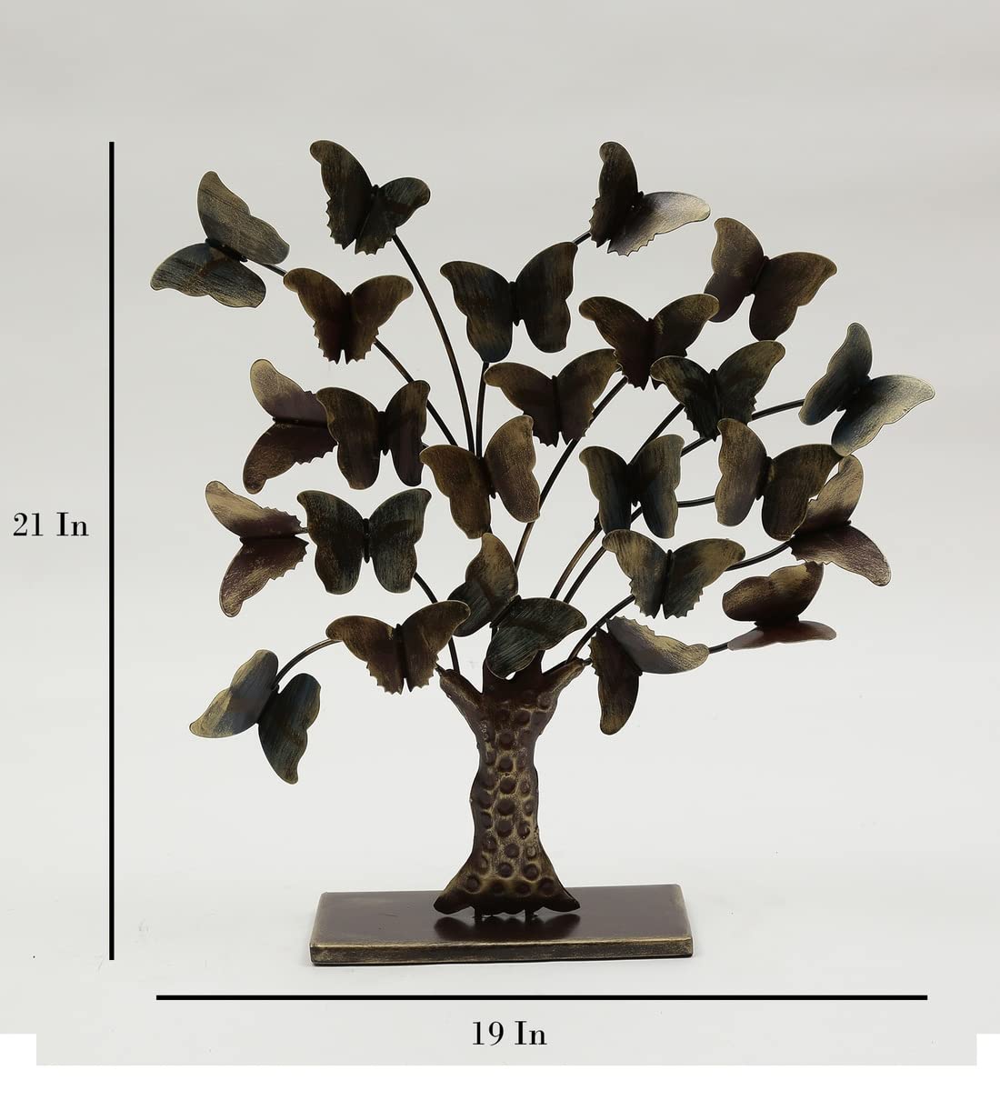 Handcrafted Metal Tree and Butterfly for Showpiece