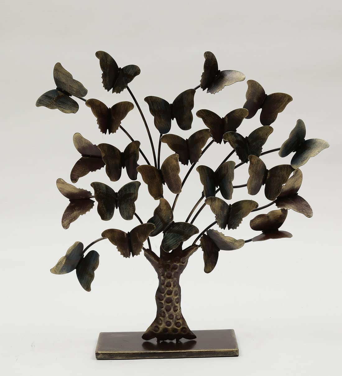 Handcrafted Metal Tree and Butterfly for Showpiece