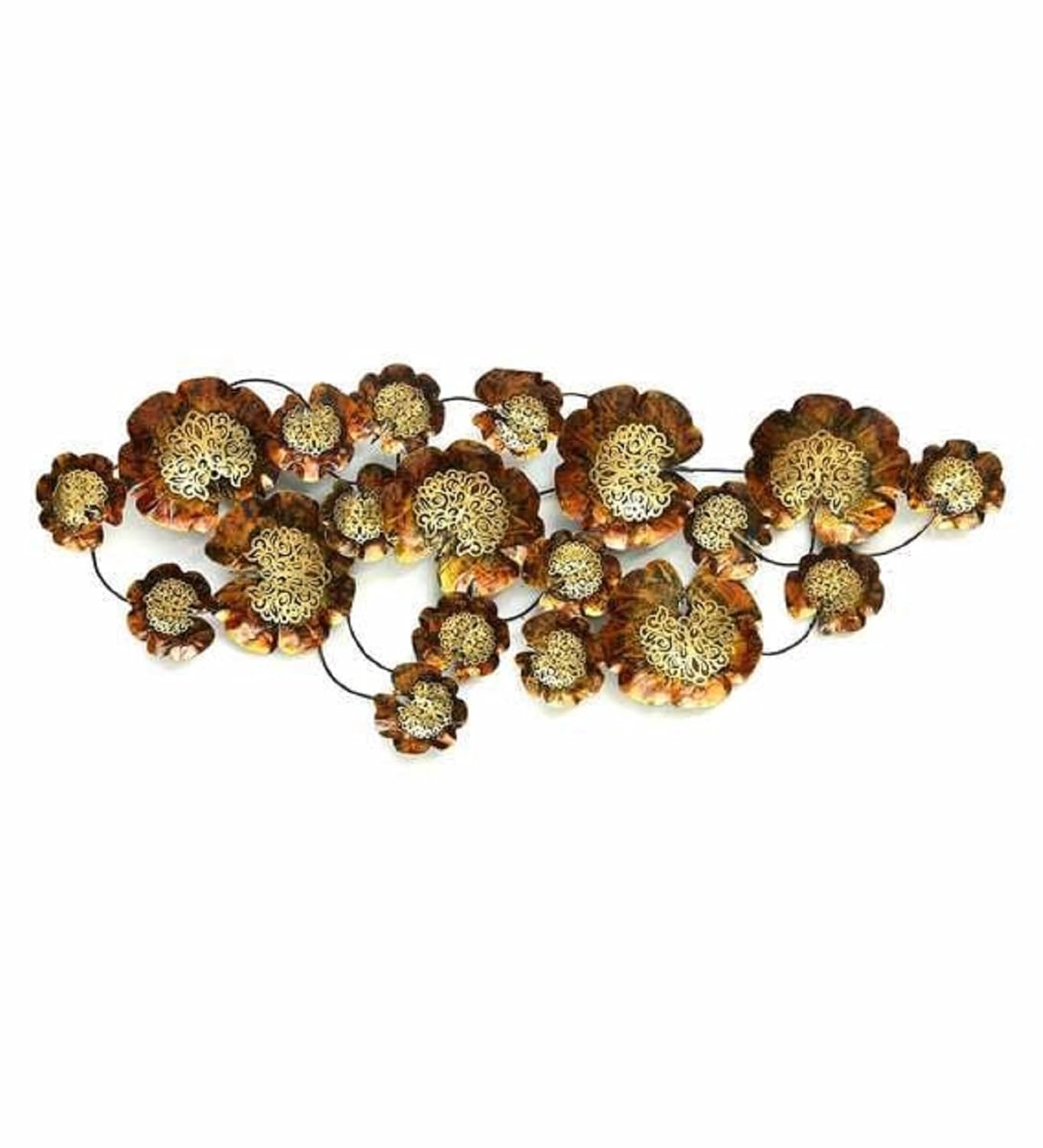 Large LED Metal Floral Wall Art-ArtyCraftz.com