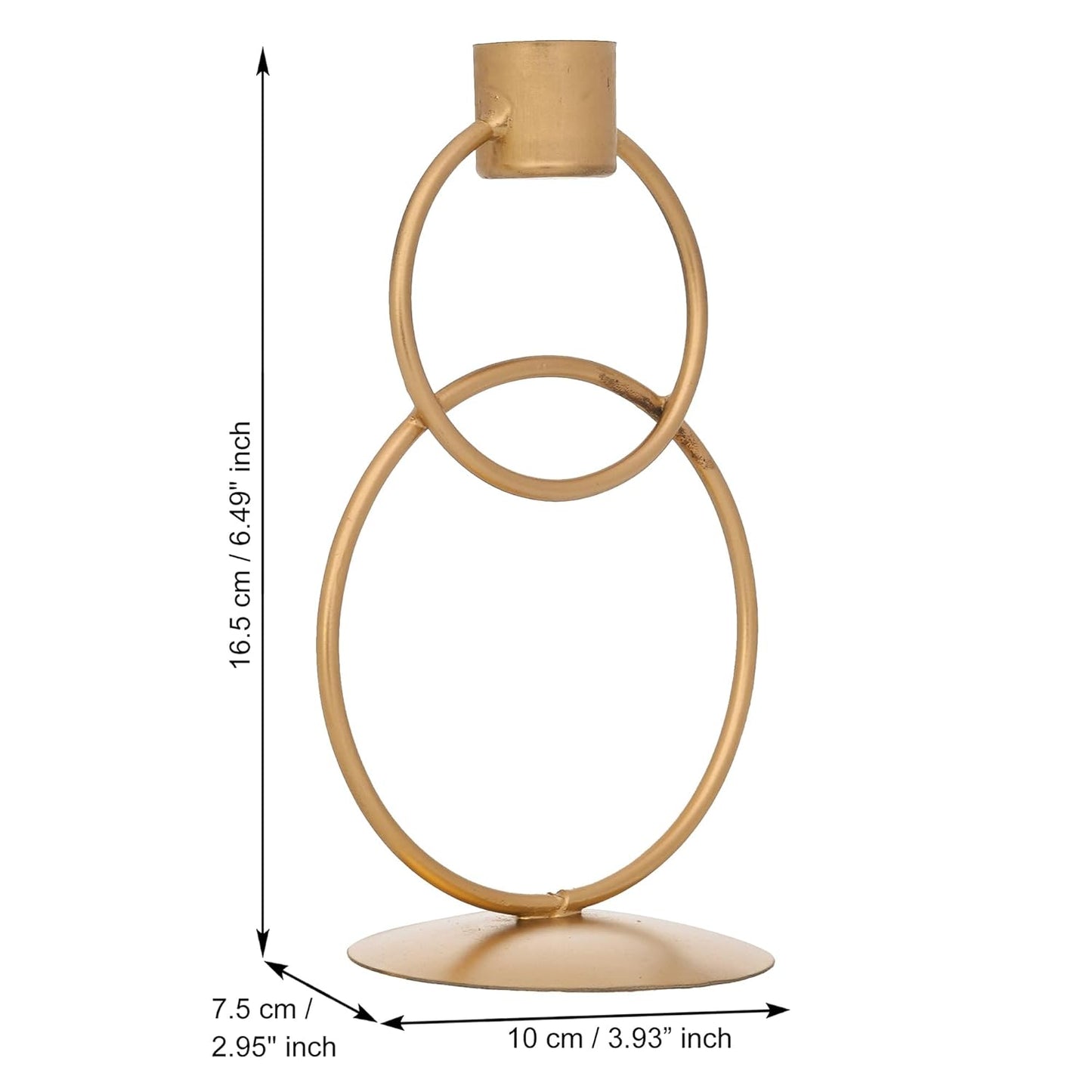 Premium Decorative Rings Candlestick Holder for Home & Dining Table Decor