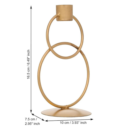 Premium Decorative Rings Candlestick Holder for Home & Dining Table Decor