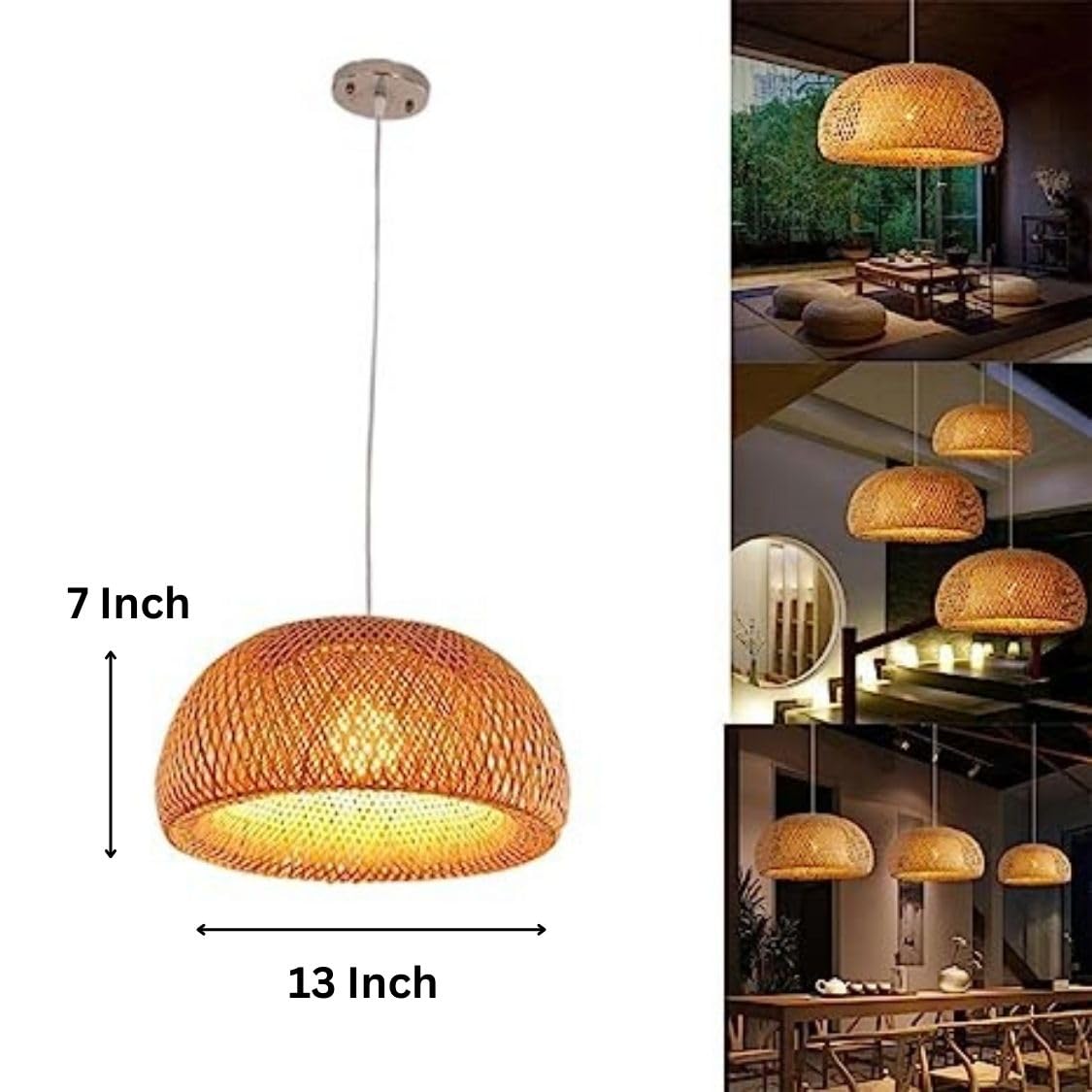 Tokri Style Bamboo Lampshade
