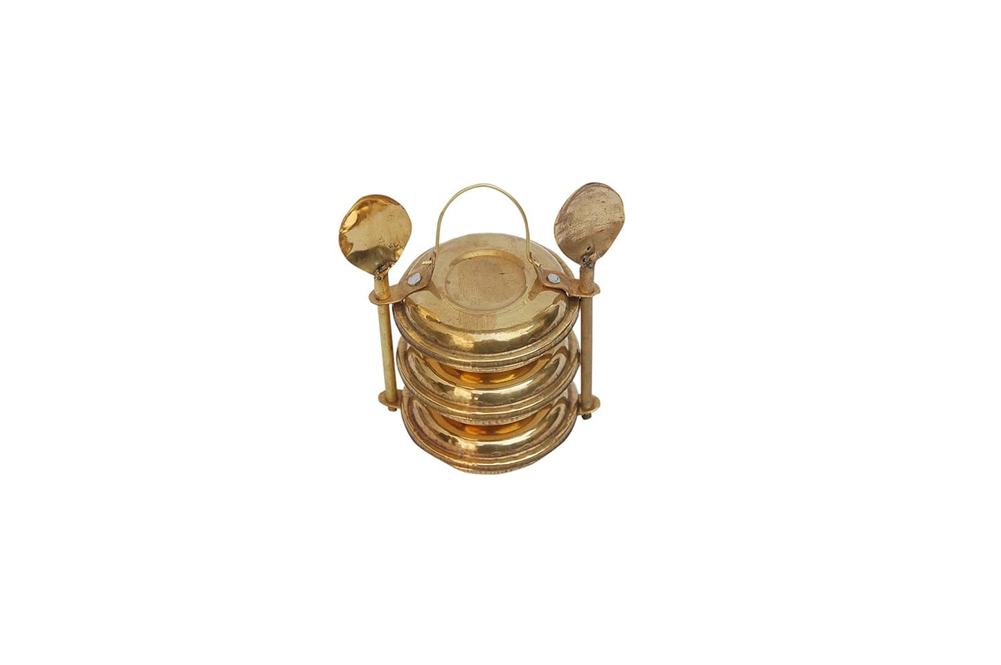 Brass Lunch Box Small Miniature Toy Children Playing