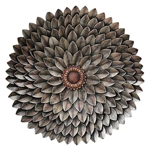 Handcrafted Metal Daisy for Wall Decor