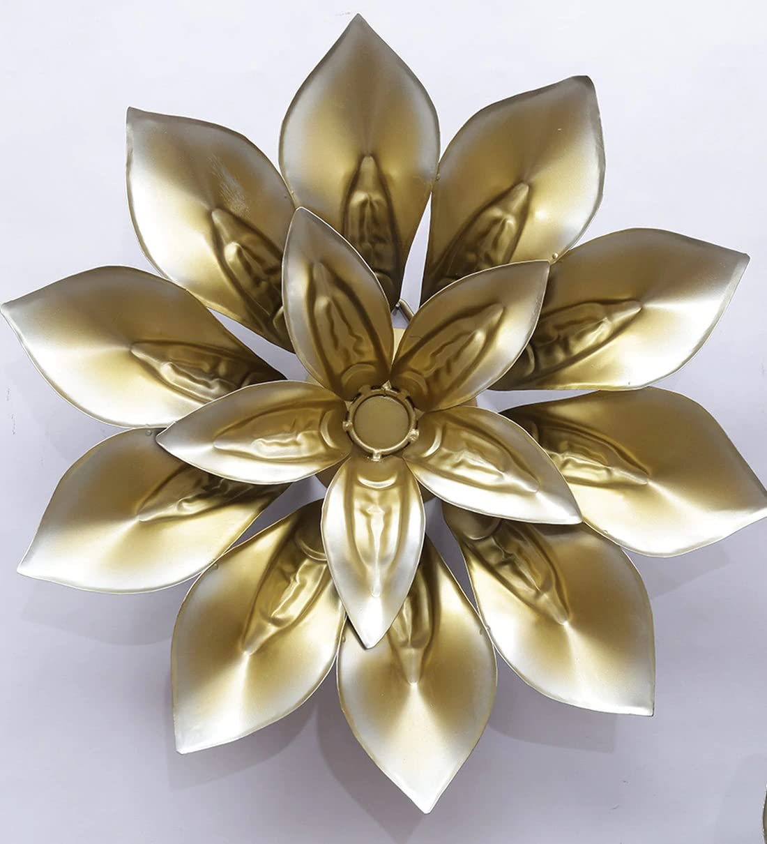 Luxury Golden Metal Flower Wall Decor-ArtyCraftz.com